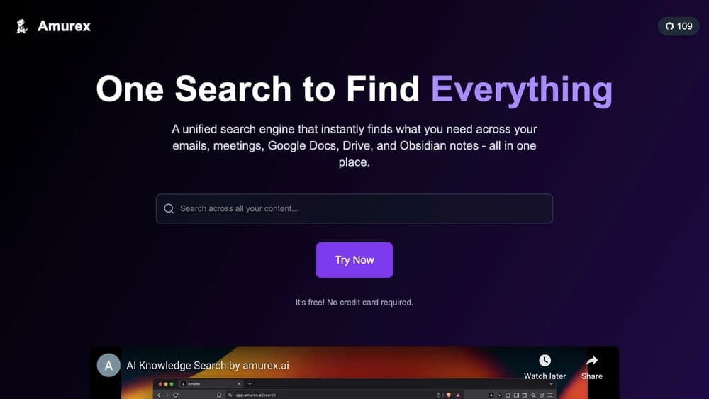 AI Knowledge Search by Amurex