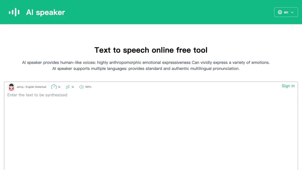 AI speaker