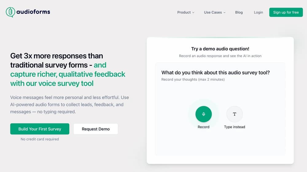 Audio Forms