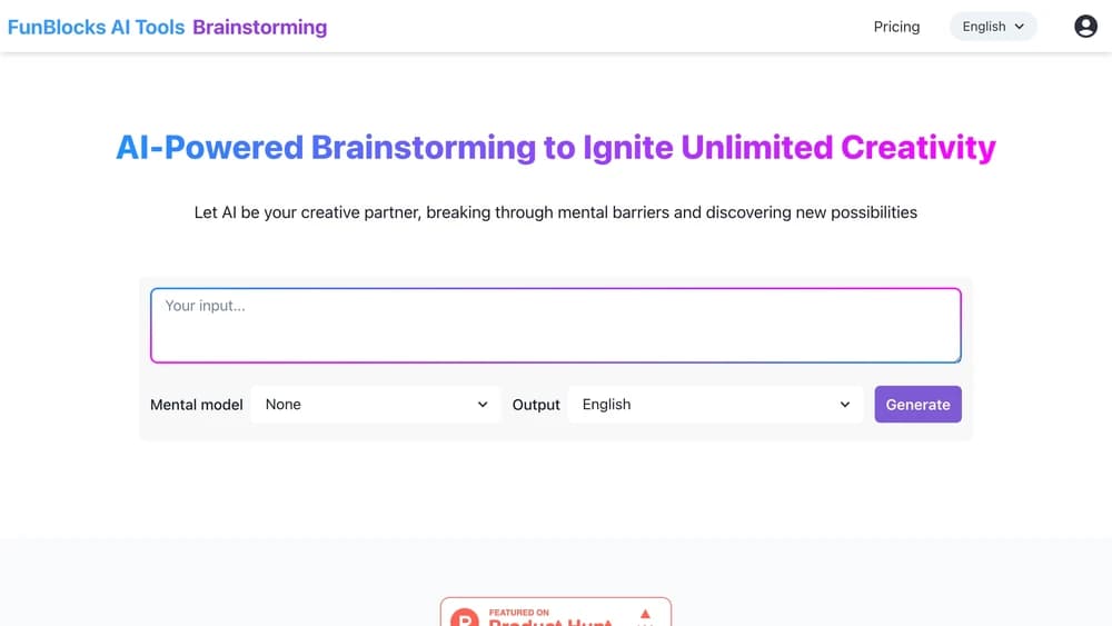 FunBlocks AI Brainstorming