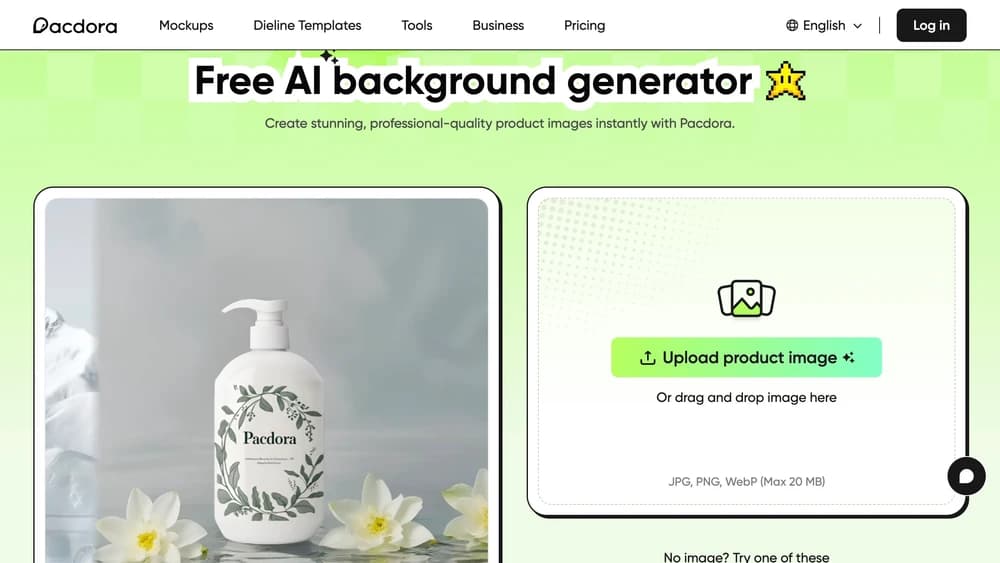 Pacdora AI Background Generator