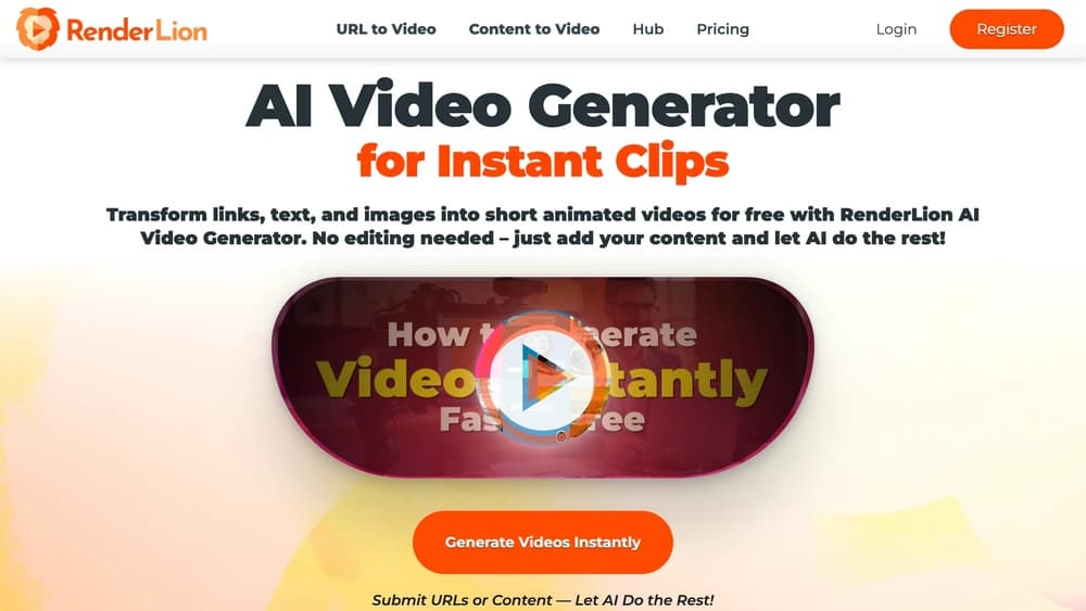 RenderLion AI Video Generator