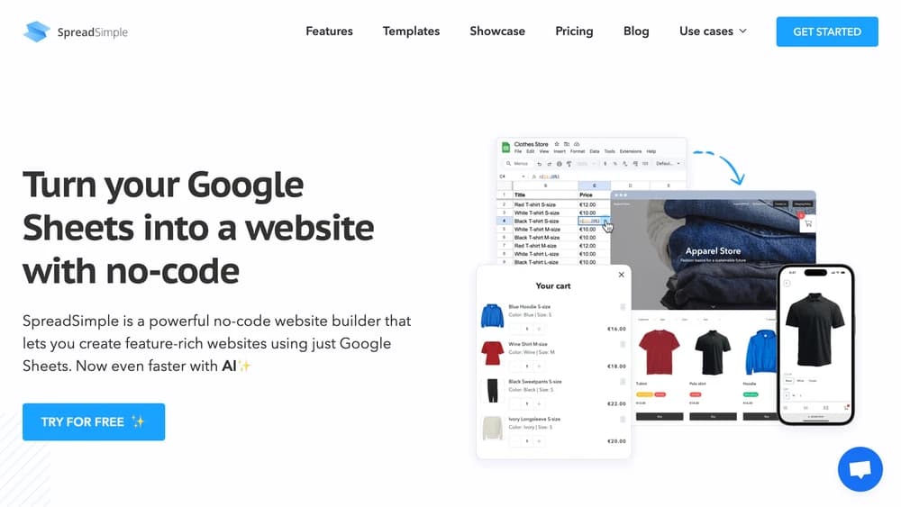SpreadSimple
