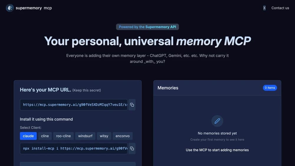 Universal Memory MCP