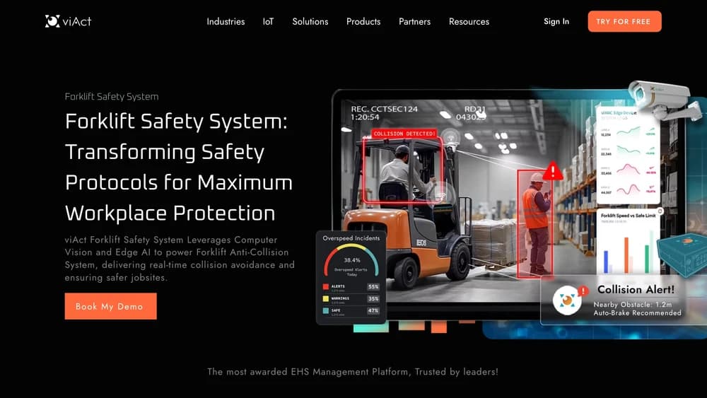 viAct Forklift Safety System